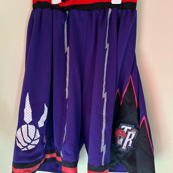 vintage nike team toronto raptors nba basketball shorts lgno string